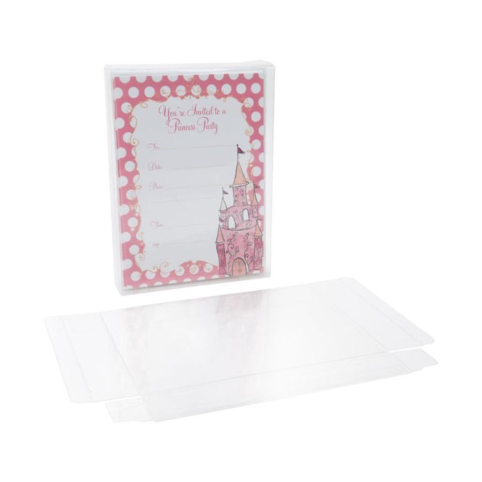 Plastic Gift Boxes 13.7x3.2x18.7cm Crystal Clear (25 pieces) [FB28]