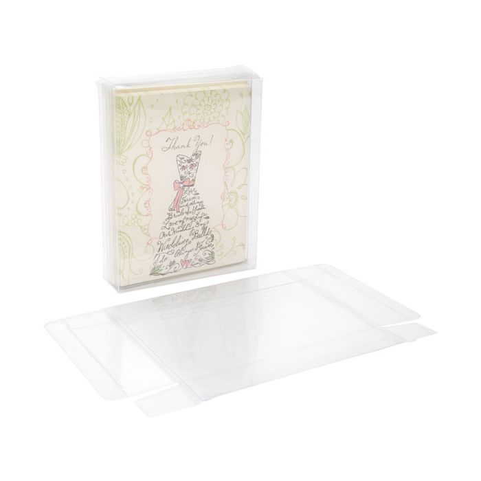 Plastic Gift Boxes 11.4x3.2x14.9cm Crystal Clear (25 pieces) [FB30]