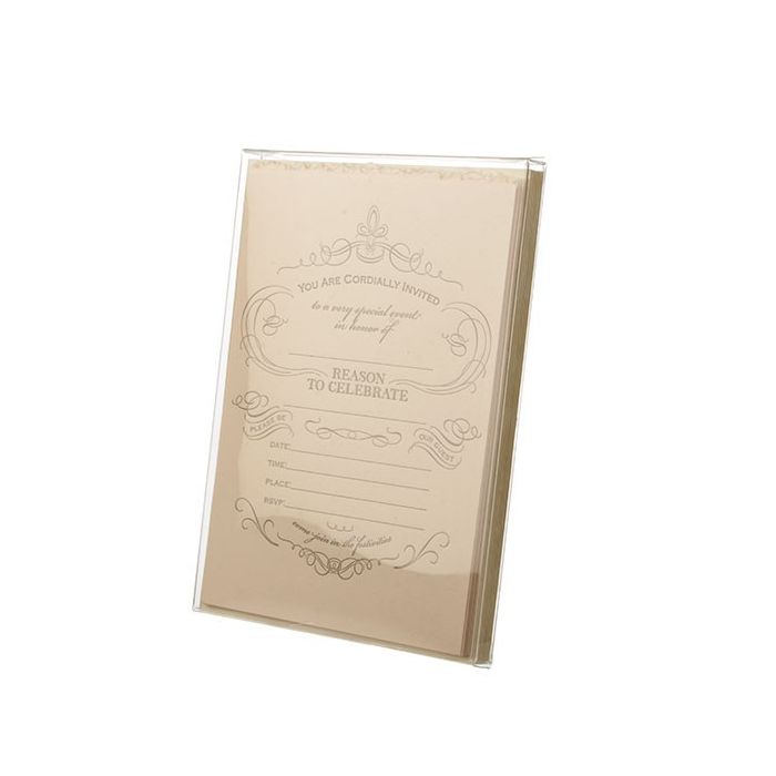 Plastic Gift Boxes 13.7x1.3x18.7cm Crystal Clear (25 pieces) [FB4]