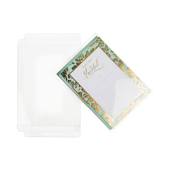 Plastic Gift Boxes 13.7x1.6x19.4cm Crystal Clear (25 pieces) [FB60]
