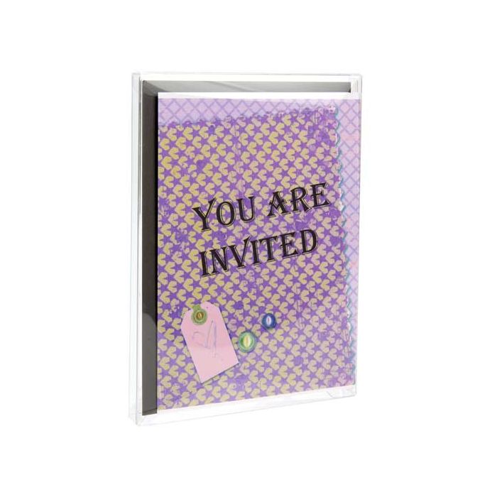 Plastic Gift Boxes 9.7x1.6x17.3cm Crystal Clear (25 pieces) [FB66]