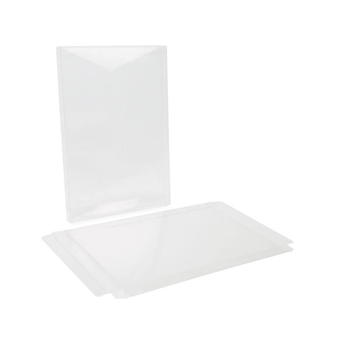 Plastic Gift Boxes 14.3x1.6x20.8cm Crystal Clear (25 pieces) [FB7]