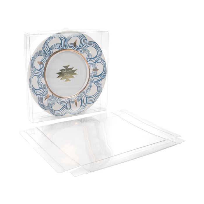 Plastic Gift Boxes 16.8x2.5x16.7cm Crystal Clear (25 pieces) [FB83]