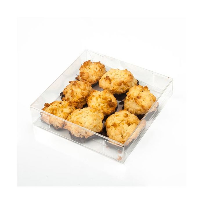 Plastic Gift Boxes 10.5x2.5x10.3cm Crystal Clear (25 pieces) [FB99]