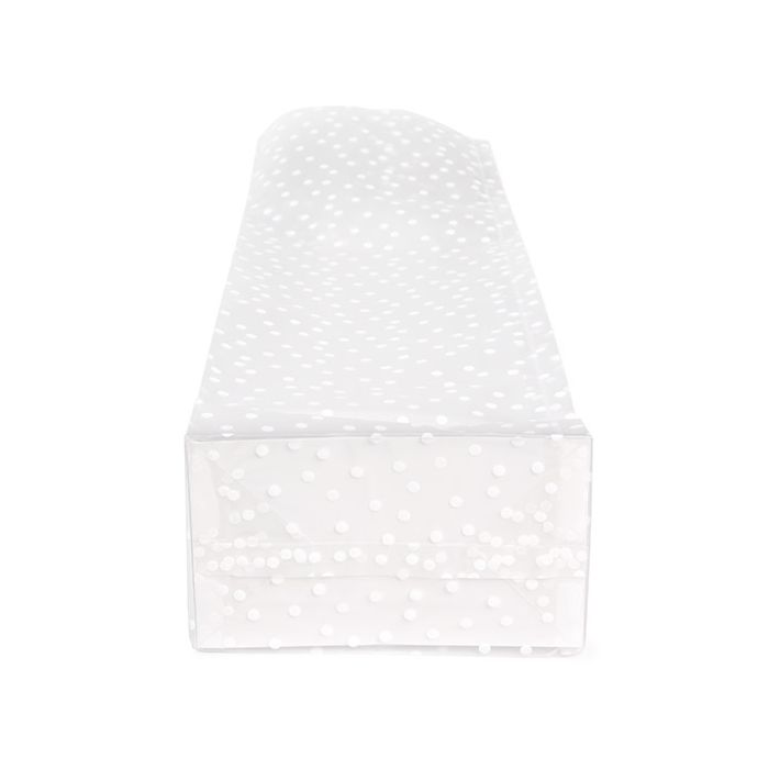 Frosted Polka Dots Flat Bottom Gusset Bags w/ Paper Insert 8,9x5,7x30,5 cm (100 pieces) [FFGPB16D]