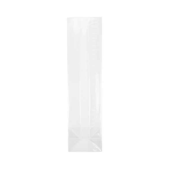 Block Bottom Bags Clear 6.7x4.8x26cm (100 pieces) [FG13]