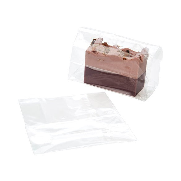 Block Bottom Bags Clear 12.7x5.7x12.7cm (100 pieces) [FG18]
