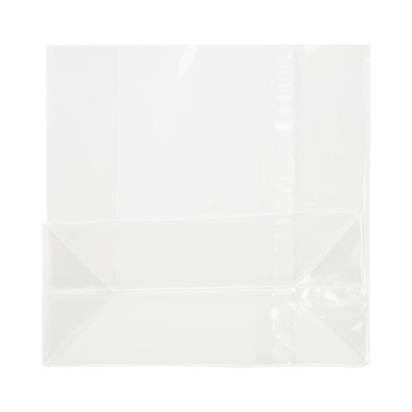 Block Bottom Bags Clear 12.7x5.7x12.7cm (100 pieces) [FG18]