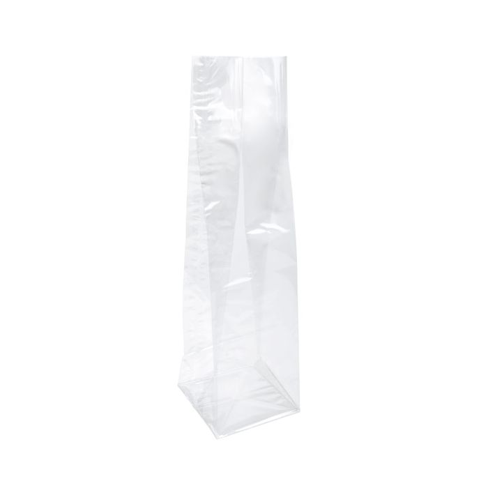Block Bottom Bags Clear 7x4x22cm (100 pieces) [FG74]