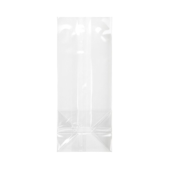 Block Bottom Bags Clear 5x4x12.5cm (100 pieces) [FG3]