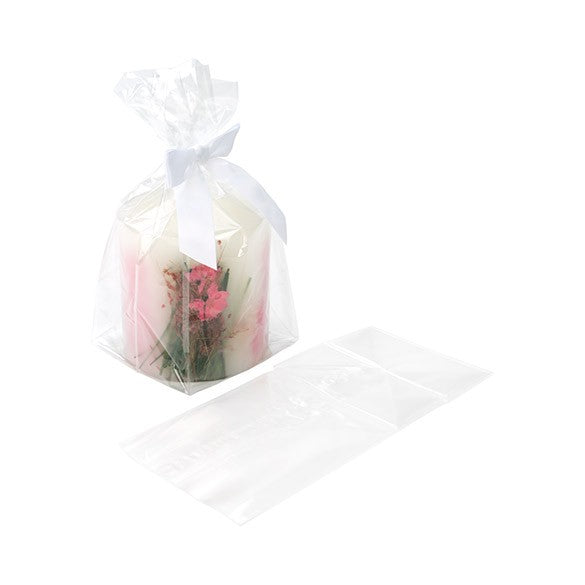 Block Bottom Bags Clear 10.2x10.2x22.9cm (100 pieces) [FG7]