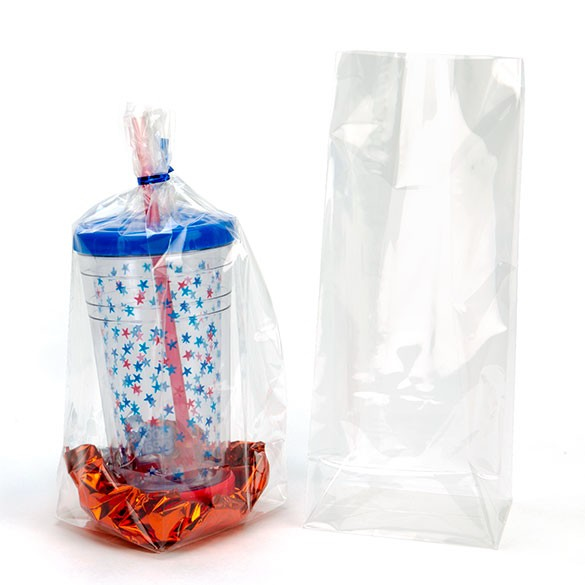 Block Bottom Bags Super Clear 10.2x7.6x25.4cm (100 pieces) [FGCC5]