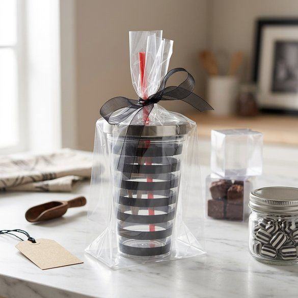 Block Bottom Bags Clear 12.5x7x30cm (100 pieces) [FGPB1]