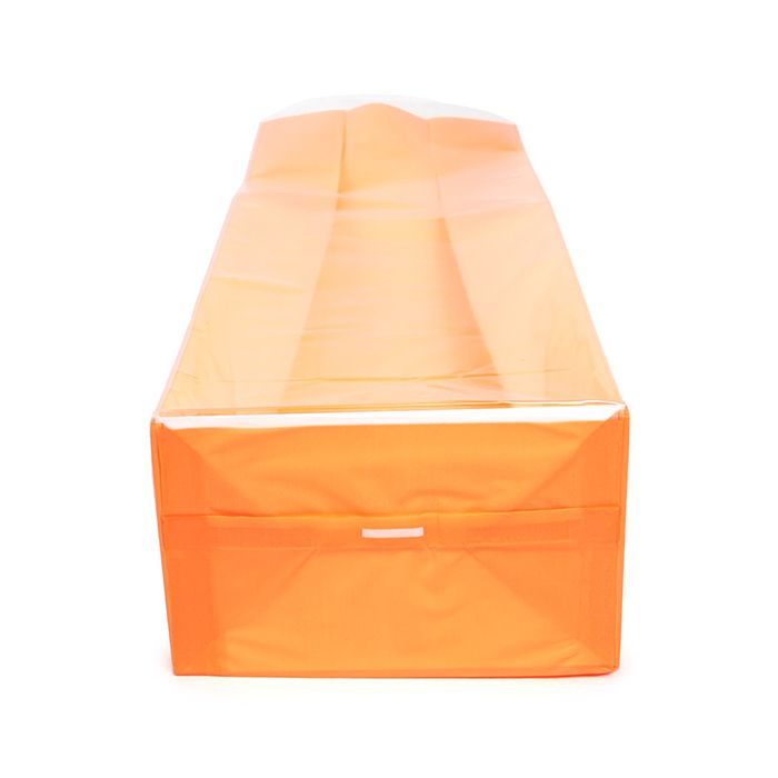 Block Bottom Bags Neon Orange w/ Paper Insert 8,9x5,7x30,5 cm (100 pieces) [FGPB16NO]