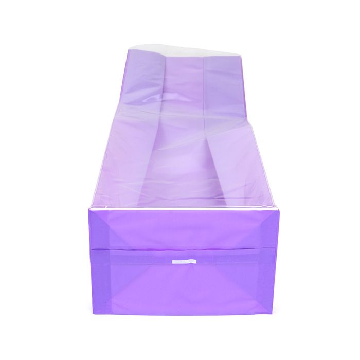 Block Bottom Bags Neon Purple w/ Paper Insert 8,9x5,7x30,5 cm (100 pieces) [FGPB16NP]