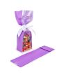 Block Bottom Bags Neon Purple w/ Paper Insert 7x5,1x25,4 cm (100 pieces) [FGPB17NP]