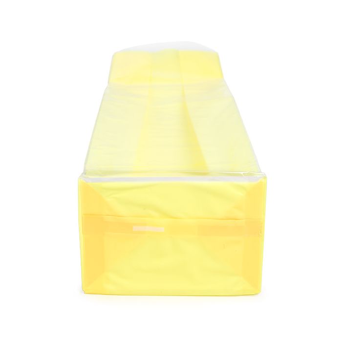 Block Bottom Bags Neon Yellow w/ Paper Insert 7x5,1x25,4 cm (100 pieces) [FGPB17NY]