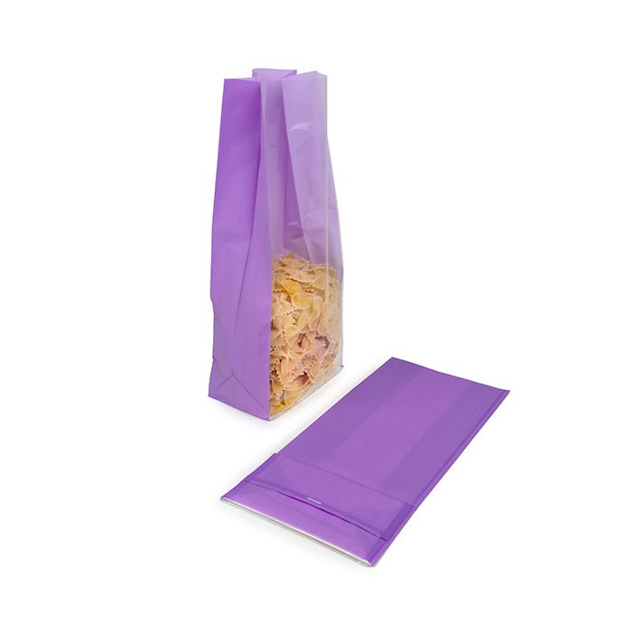 Block Bottom Bags Neon Purple w/ Paper Insert 12,7x7,6x30,5 cm (100 pieces) [FGPB1NP]