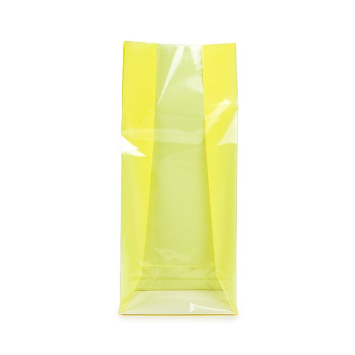 Block Bottom Bags Neon Yellow w/ Paper Insert 12,7x7,6x30,5 cm (100 pieces) [FGPB1NY]