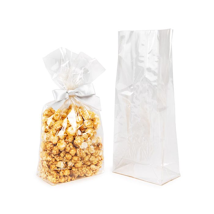 Block Bottom Bags Home Compostable w/ Paper Insert 12,7x7,6x30,5 cm (100 pieces) [FGPBE1]