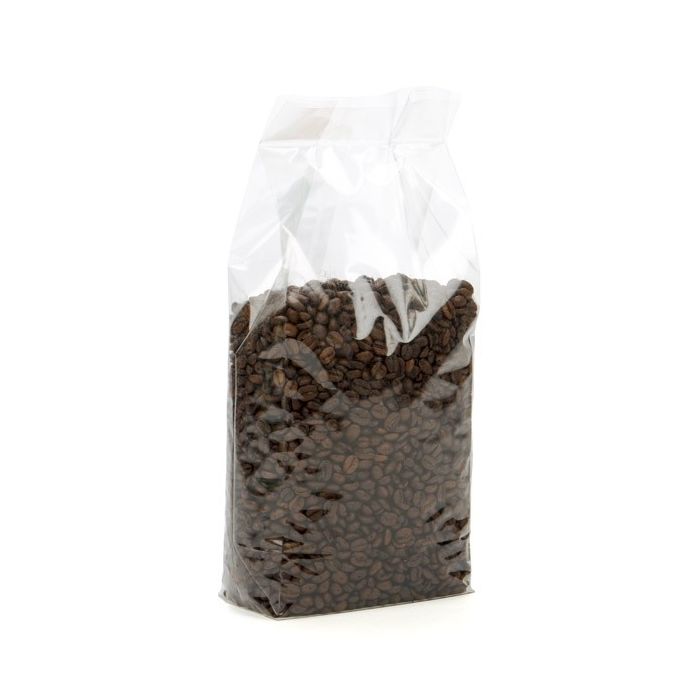 Block Bottom Bags Clear 12.7x7.6x30.5cm with paper insert (100 pieces) [FGPBH1]