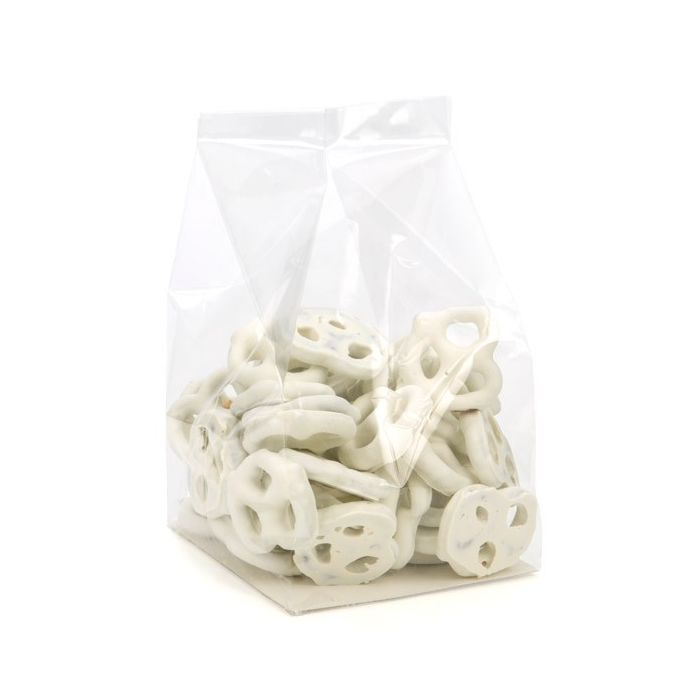 Block Bottom Bags Clear 10.2x10.2x17.8cm with paper insert (100 pieces) [FGPBH9]