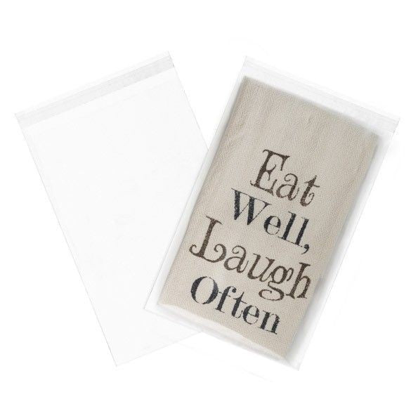 Plastic Bags 18.9x27.9cm Transparent Peel and Seal (100 pieces) [B711]