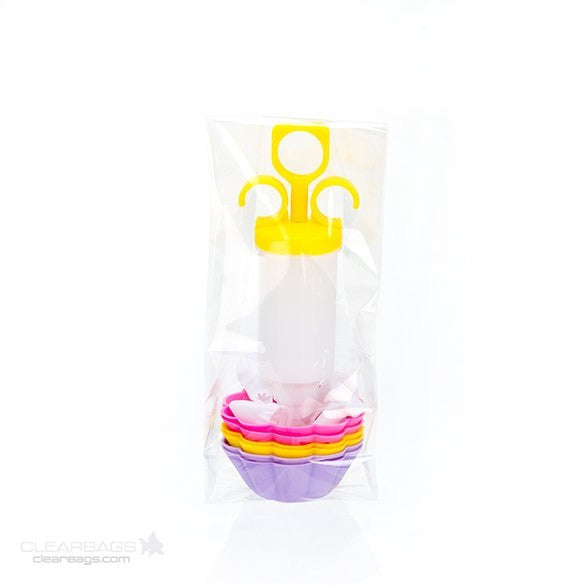 Block Bottom Bags Super Clear 8.9x5.7x24.8cm (100 pieces) [FGCC15]