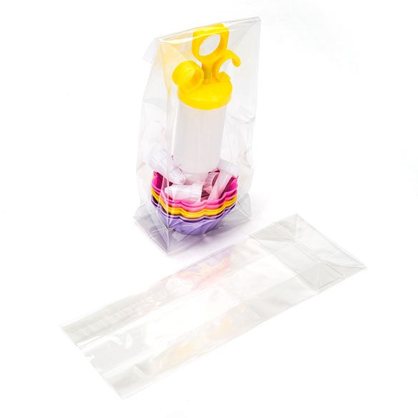 Block Bottom Bags Super Clear 8.9x5.7x24.8cm (100 pieces) [FGCC15]