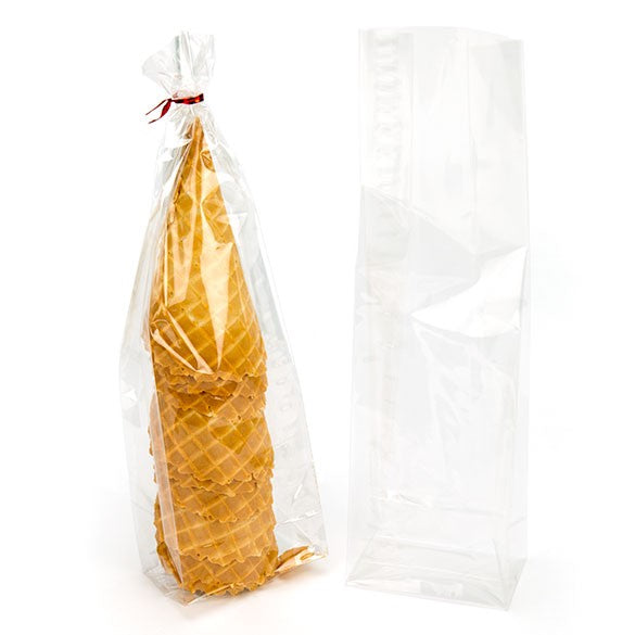 Block Bottom Bags Super Clear 8.9x5.7x30.5cm (100 pieces) [FGCC16]