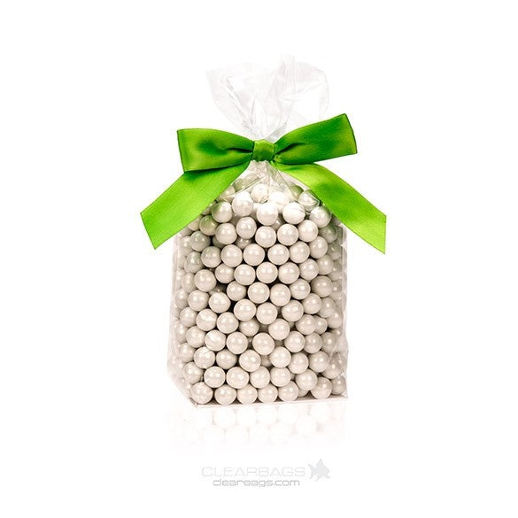 Block Bottom Bags Super Clear 7.6x5.1x20.3cm with paper insert