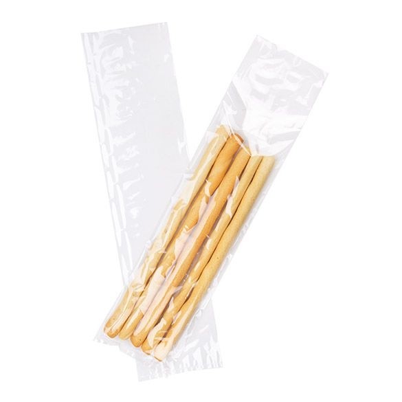 Plastic Bags 10.2x40.6cm Clear Polypropylene (100 pieces) [FP1416]