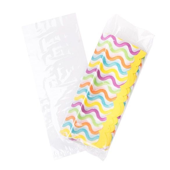 Plastic Bags 12.7x30.5cm Clear Polypropylene