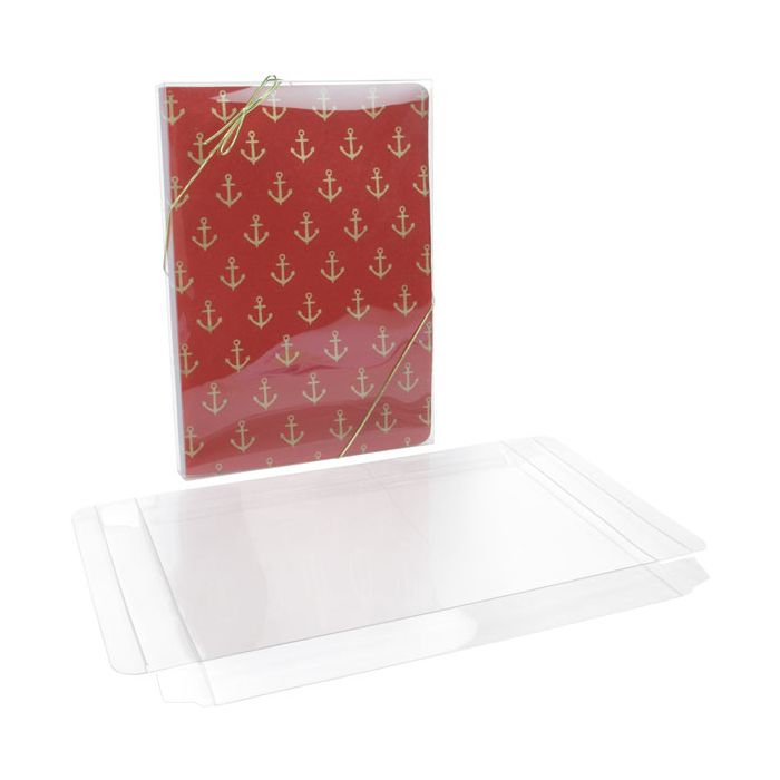 Plastic Gift Boxes 18.1x2.5x25.6cm Crystal Clear (25 pieces) [FPB154]