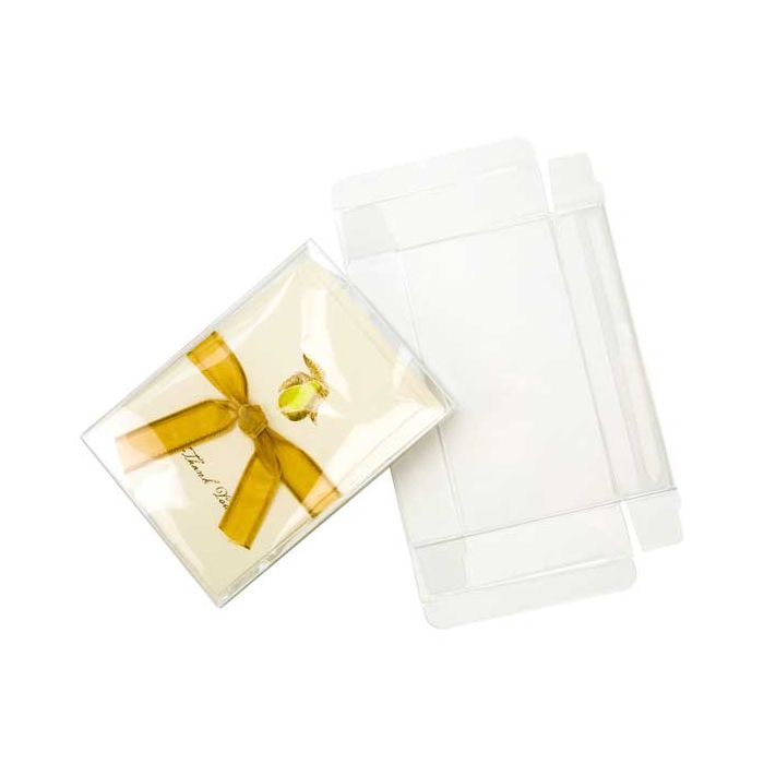Plastic Gift Boxes 9.5x2.5x13.2cm Crystal Clear (25 pieces) [FPB122]