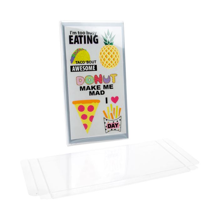 Plastic Gift Boxes 11.1x1.6x21.1cm Crystal Clear (25 pieces) [FPB156]