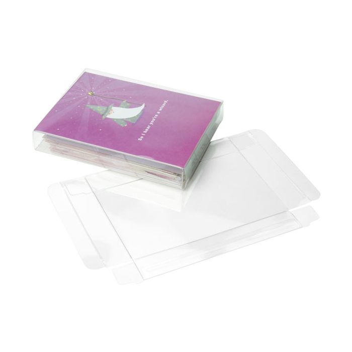 Plastic Gift Boxes 12.1x2.5x15.7cm Crystal Clear (25 pieces) [FPB161]