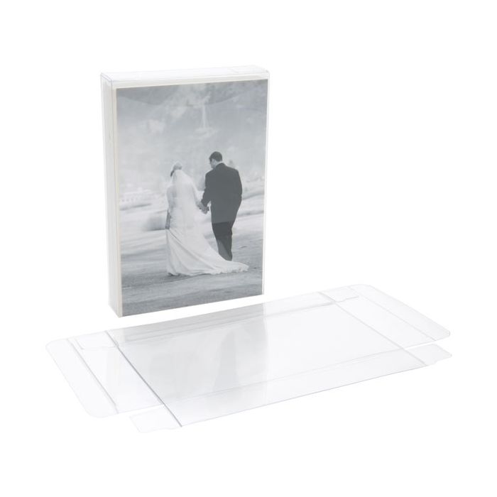 Plastic Gift Boxes 10.5x2.5x15.6cm Crystal Clear (25 pieces) [FPB167]