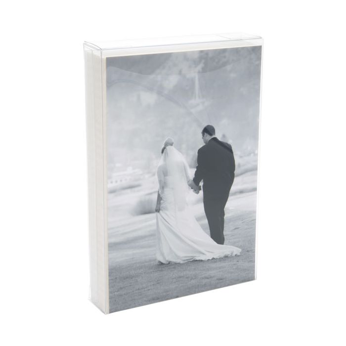 Plastic Gift Boxes 10.5x2.5x15.6cm Crystal Clear (25 pieces) [FPB167]