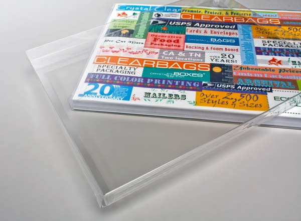 Plastic Gift Boxes 21.9x1.6x28.3cm Crystal Clear (25 pieces) [FPB65]
