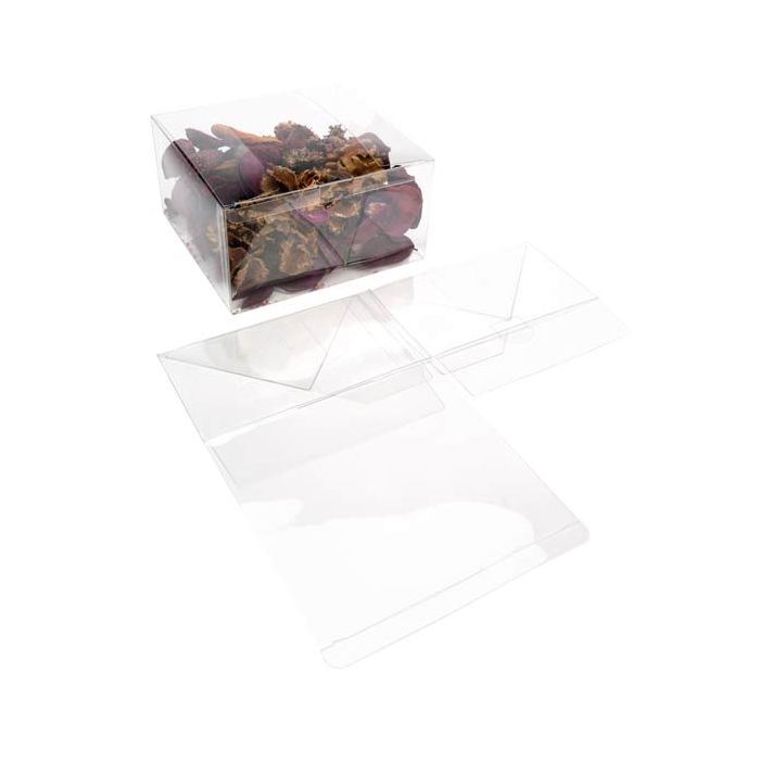 Plastic Gift Boxes 19.1x17.8x10.2cm Autolock Bottom (25 pieces) [FPLB177]