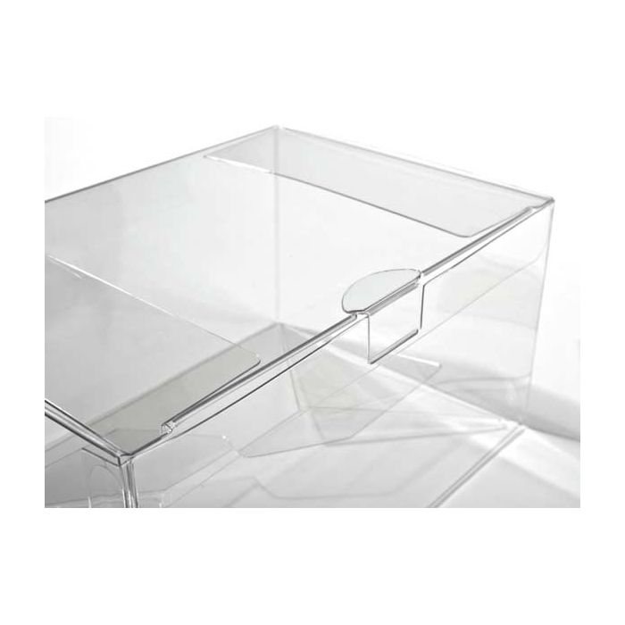 Plastic Gift Boxes 15.6x10.8x7.6cm Crystal Clear with Autolock Bottom