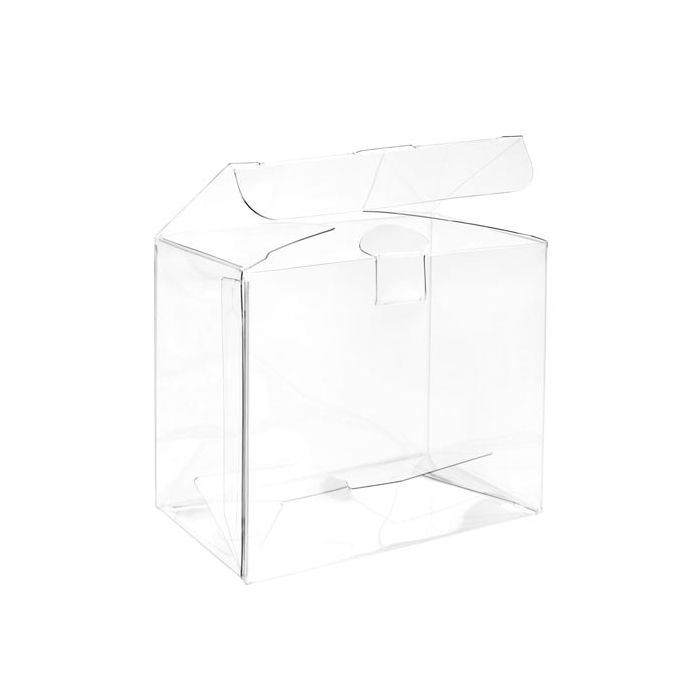 Plastic Gift Boxes 9.5x5.4x7.6cm Crystal Clear with Autolock Bottom (25 pieces) [FPLB216]