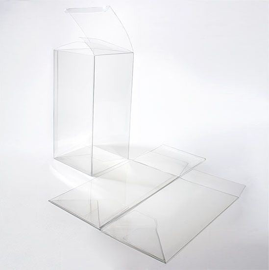 Plastic Gift Boxes 15.2x15.2x30.5cm Crystal Clear with Autolock Bottom (25 pieces) [FPLB240]