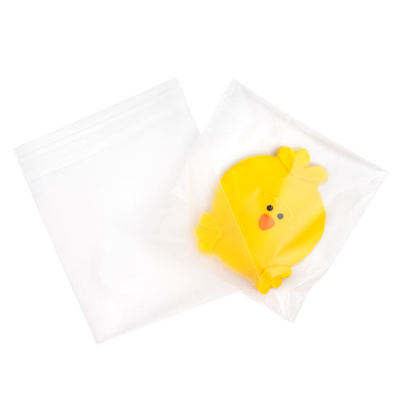 Frosted Plastic Bags 14x14 cm Peal and Seal (100 pieces) [B55FXL]