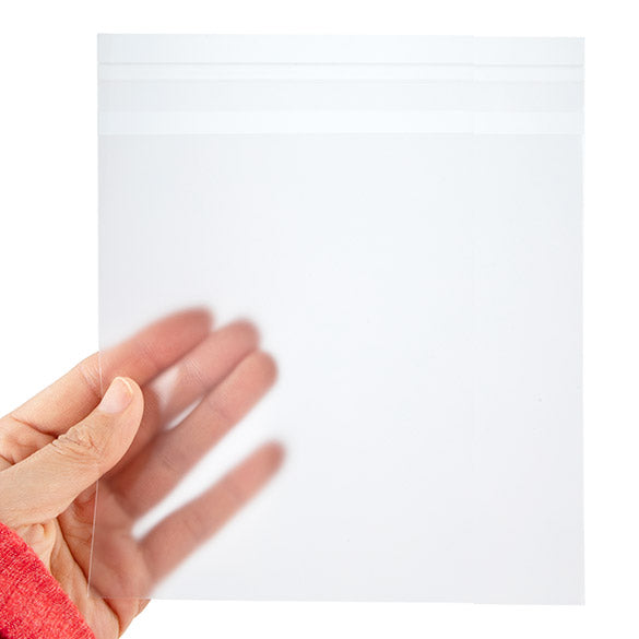 Frosted Plastic Bags 14x14 cm Peal and Seal (100 pieces) [B55FXL]