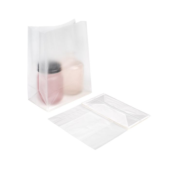 Block Bottom Bags w/ Paper Insert Frosted 17.8x10.2x22.9 cm (100 pieces) [FFGPB8]