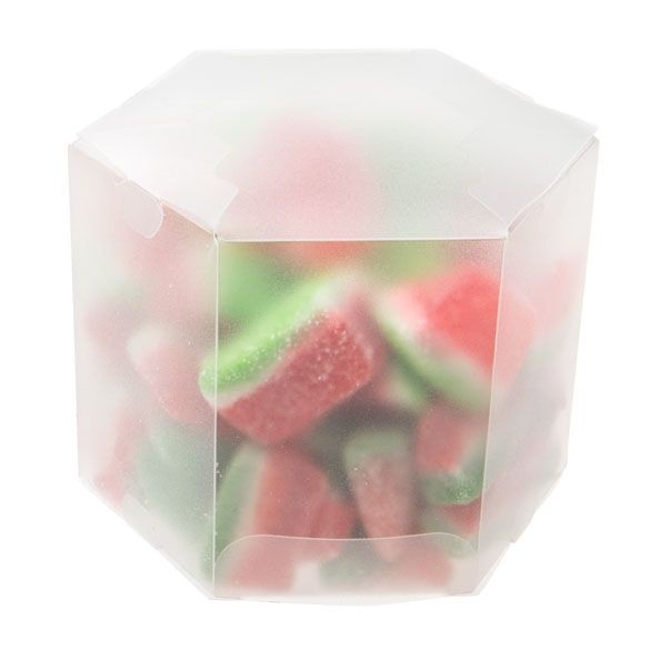 Frosted Hexagon Box 8.9 x 8.9 x 7.6cm (25 Pieces) [FS352F]