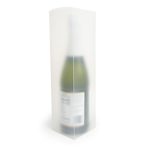 Plastic Gift Boxes for Bottles Frost 8x8x31cm (25 pieces) [PLBF176]
