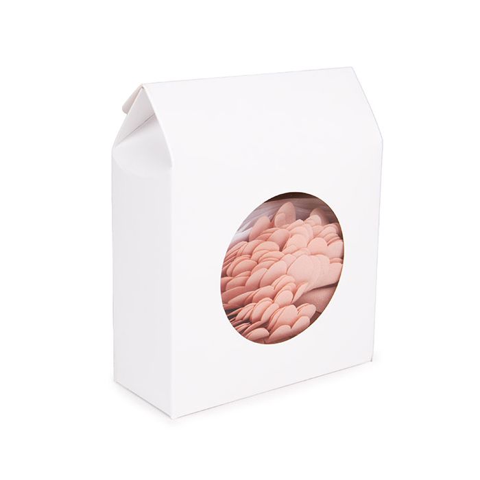 Kraft Gift Boxes White with Circle Window 10,5x4,4x13,3 cm (25 pieces) [FS345]